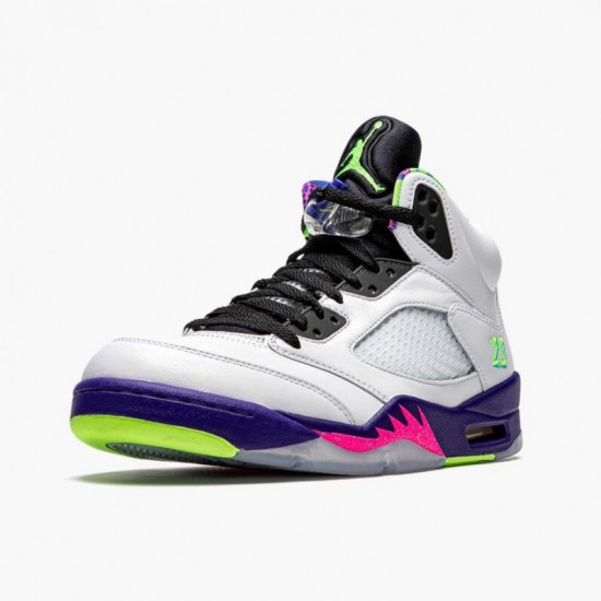 PK God Shoes Air Jordan 5 Retro Alternate Bel Air White/Court Purple-Racer Pink-Ghost Green DB3335-100