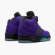 PK God Shoes Air Jordan 5 Retro Alternate Grape Grape Ice/Black Clear New Emer 136027-500