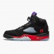 PK God Shoes Air Jordan 5 Retro Top 3 Black/Fire Red/Grape Ice New E CZ1786-001