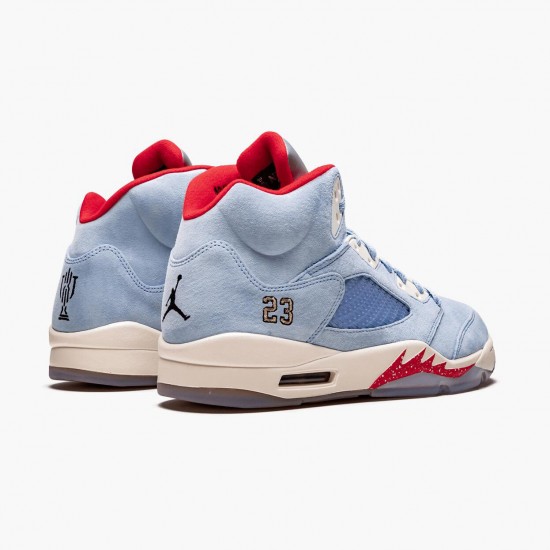 PK God Shoes Air Jordan 5 Retro Trophy Room Ice Blue Ice Blue/University Red Sail M CI1899-400