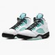 PK God Shoes Air Jordan Retro 5 Island Green White/Black/White/Island Green CN2932-100