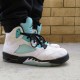 PK God Shoes Air Jordan Retro 5 Island Green White/Black/White/Island Green CN2932-100