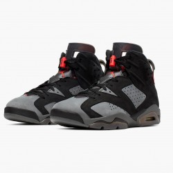 PK God Shoes Air Jordan 6 Retro PSG Paris Saint Germain Iron Grey/Infrared 23 Black/Black CK1229-001