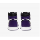 PK God Jordan 1 High Court Purple 555088 500 Purple AJ Shoes
