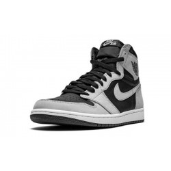 PK God Jordan 1 High Black Smoke Grey BLACK 555088 035 BLACK/WHITE-LIGHT SMOKE GREY AJ Shoes