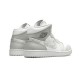 PK God Jordan 1 Mid WHITE/PHOTON DUST-GREY FOG Shoes DC9035 100 DC9035 100 WHITE GREY AJ Shoes