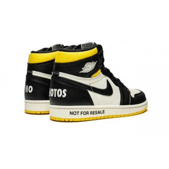 PK God Jordan 1 High Not For Resale 861428 107 SAIL/BLACK-VARSITY MAIZE AJ Shoes