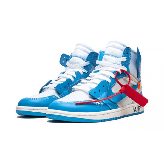 PK God Jordan 1 High UNC AQ0818 148 WHITE/DARK POWDER BLUE-CONE AJ Shoes