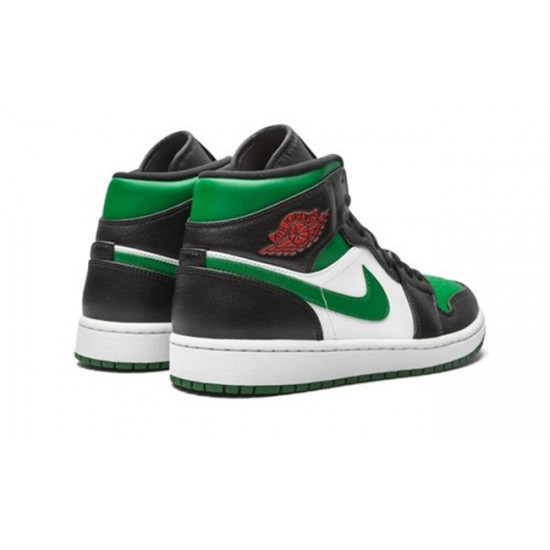 PK God Jordan 1 Mid Incredible Hulk 554724 067 BLACK/GYM RED-WHITE-PINE GREEN AJ Shoes
