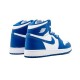 PK God Jordan 1 High OG BG WHITE/STORMBLUE 575441 127 WHITE/STORMBLUE AJ Shoes
