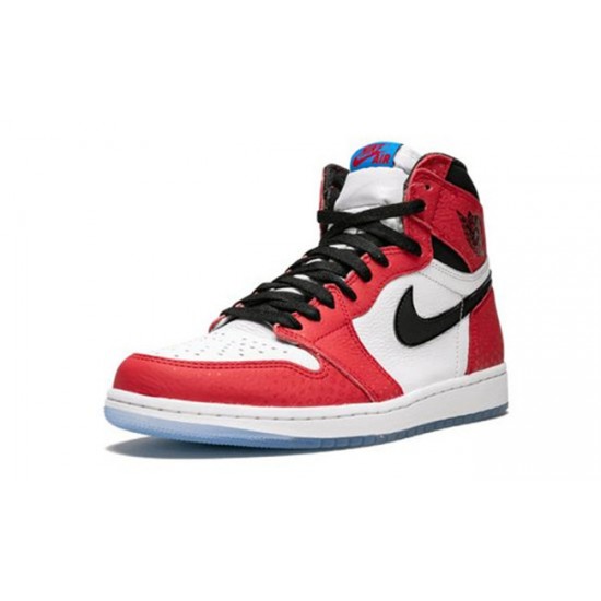 PK God Jordan 1 High Spiderman GYM RED 555088 602 GYM RED/BLACK-WHITE-PHOTO BLUE AJ Shoes