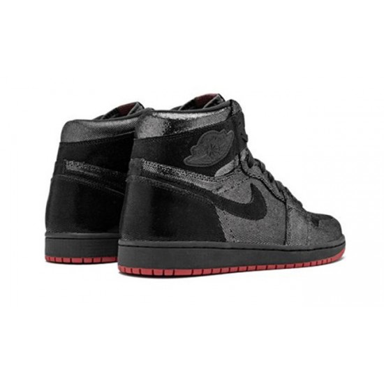 PK God Jordan 1 High Gina CD7071 001 BLACK/RED AJ Shoes