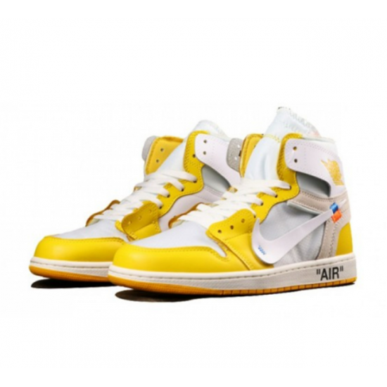 PK God Jordan 1 High Canary Yellow AQ0818 149 CANARY YELLOW/WHITE AJ Shoes