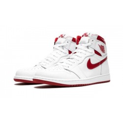 PK God Jordan 1 High Metallic Red 555088 103 WHITE/VARSITY RED AJ Shoes