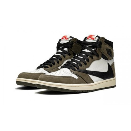 PK God Jordan 1 High Travis Scott CD4487-100 Brown AJ Shoes