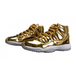 PK God Jordan 11 Metallic Gold White 528895 103 White/Metallic Gold/Black AJ Shoes