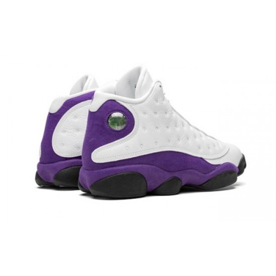 PK God Jordan 13 Lakers 414571 105 WHITE/BLACK/COURT-PURPLE/UNIVE AJ Shoes