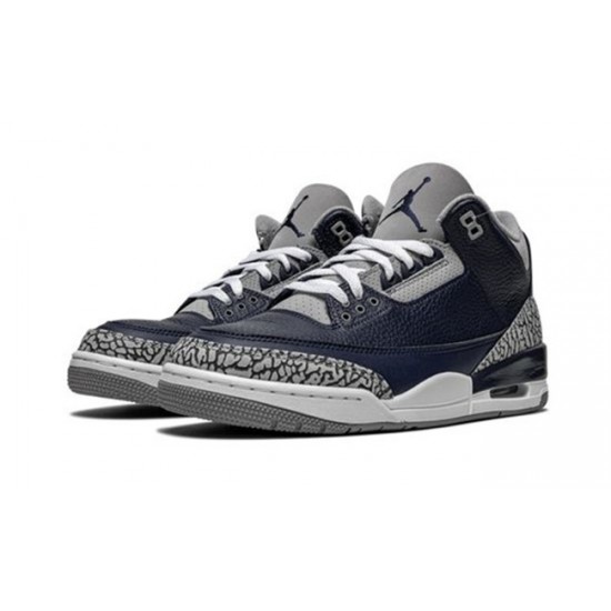 PK God Jordan 3 Midnight Navy CT8532 401 MIDNIGHT NAVY/CEMENT GREY-WHIT AJ Shoes