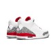 PK God Jordan 3 Hall of Fame WHITE/FIRE RED 136064 116 WHITE/FIRE RED-CEMENT GREY AJ Shoes