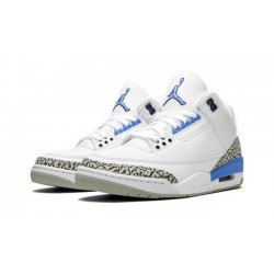 PK God Jordan 3 Retro UNC (2020) WHITE/VALOR BLUE CT8532 104 WHITE/VALOR BLUE GRAY AJ Shoes