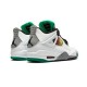 PK God Jordan 4 Rasta &Lucid Green AQ9129 100 WHITE/BLACK-UNIV RED-LUCID GRE AJ Shoes