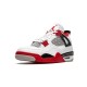 PK God Jordan 4 Fire Red DC7770 160 WHITE/FIRE RED-BLACK-TECH GREY AJ Shoes