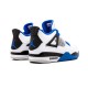 PK God Jordan 4 Motorsport 308497 117 WHITE/GAME ROYAL-BLACK AJ Shoes