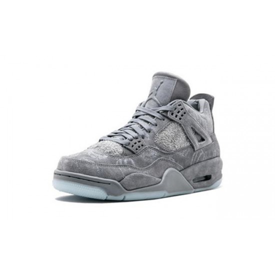 PK God Jordan 4 X KAWS Gray COOL GREY 930155 003 COOL GREY/WHITE AJ Shoes