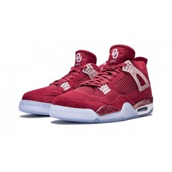 PK God Jordan 4 Retro Oklahoma Sooners TEAM CRIMSON AJ4 904282 TEAM CRIMSON/WHITE AJ Shoes