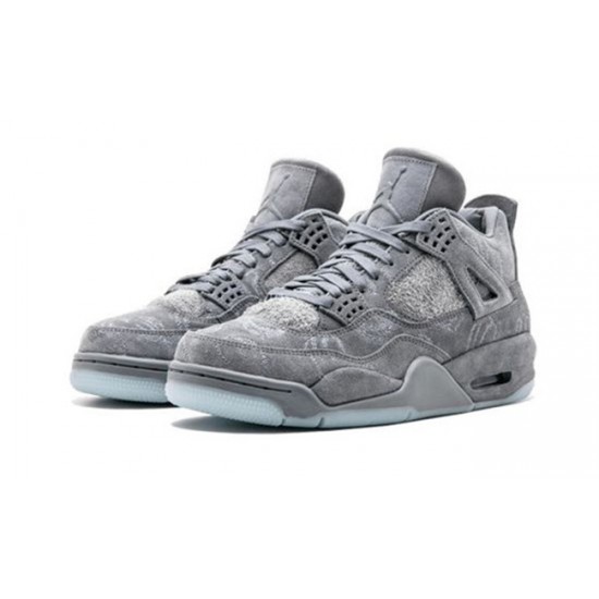 PK God Jordan 4 X KAWS Gray COOL GREY 930155 003 COOL GREY/WHITE AJ Shoes