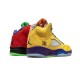 PK God Jordan 5 What the VARSITY MAIZE/COURT PURPLE-GHO Shoes CZ5725 700 PURPLE AJ Shoes