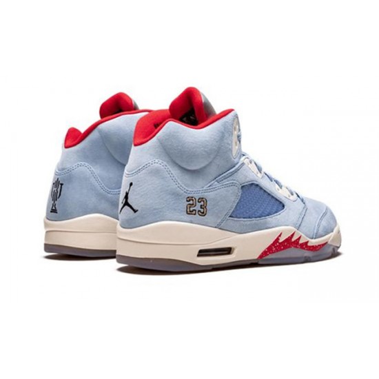 PK God Jordan 5 Ice Blue CI1899 400 ICE BLUE/UNIVERSITY RED-SAIL-M AJ Shoes