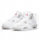 PK God Jordan 4 White Oreo CT8527 100 WHITE/TECH GREY-BLACK-FIRE RED AJ Shoes