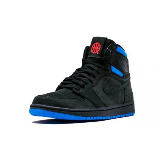 PK God Jordan 1 High Quai 54 AH1040 054 BLACK/ITALY BLUE AJ Shoes