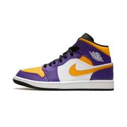 Mens Nike Air Jordan 1 Mid Lakers DQ8426-517 Shoes