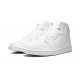 Mens Nike Air Jordan 1 Mid Triple White 554724-136 Shoes