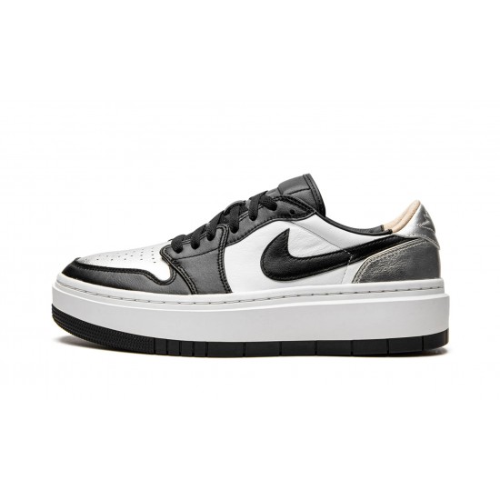 Womens Nike Air Jordan 1 Low Elevate Silver Toe DQ8561-001 Shoes