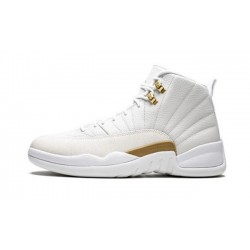 PK God Jordan 12 OVO White 873864 102 WHITE/ METALLIC GOLD-WHITE AJ Shoes